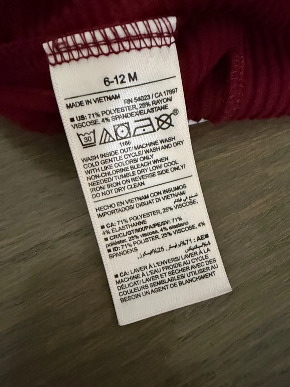 Old Navy Maroon Ribbed Flare Pants Set | 6-12M